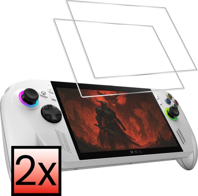 Screenprotector Geschikt voor Xbox Ally Bescherm Glas Screen Protector - 2 PACK