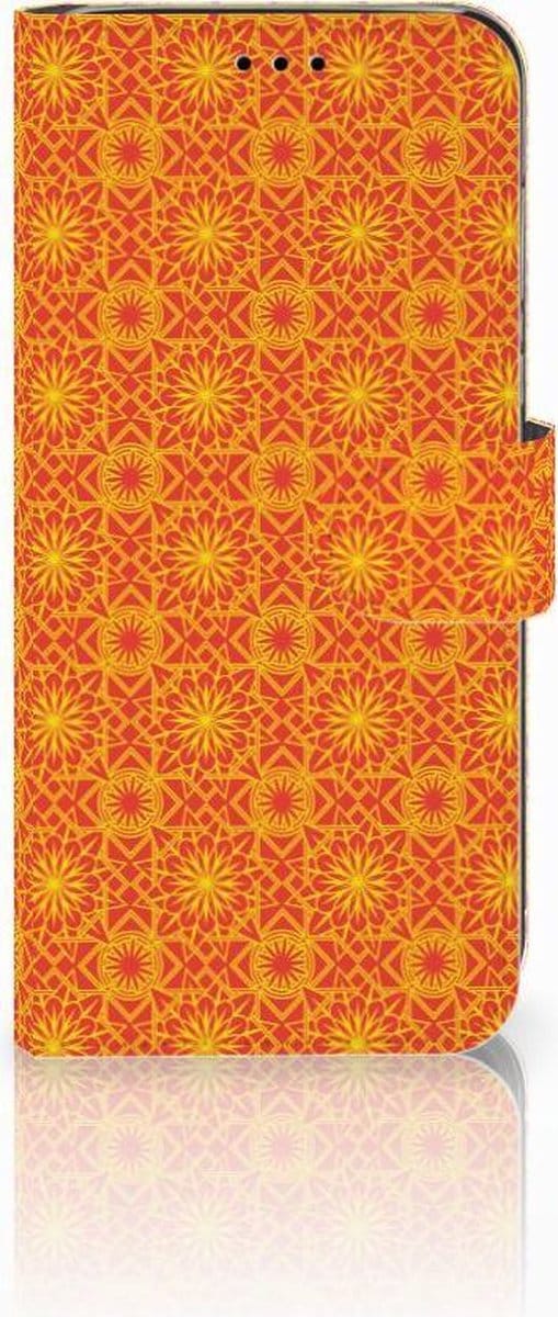 Huawei P20 Lite Telefoon Hoesje Batik Oranje