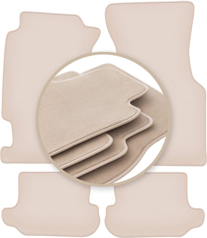 PREMIUM beige vloermatten voor: Honda CRX DelSol coupé, cabrio 1992-1997