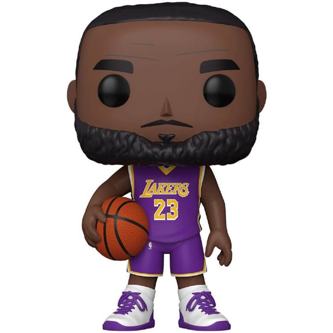 Funko POP! - NBA: Lakers - 25 cm LeBron James (Purple Jersey) (52359)
