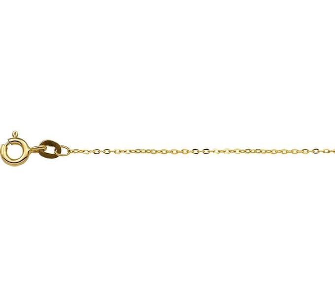 YO&NO - Ketting - Goud - Anker plat 1,0 mm 45 cm