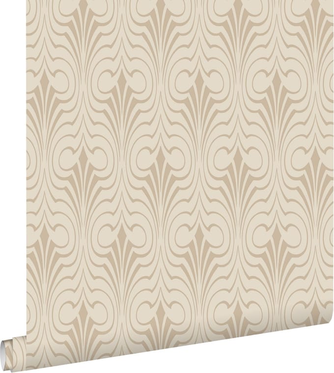 ESTAhome behang grafische vorm beige - 50 x 900 cm - 139634