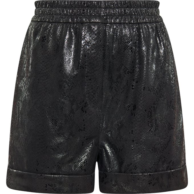 Faina Korte broek Dames Slang Zwart