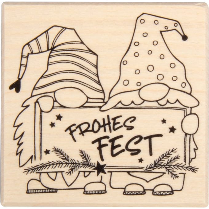 BUTTERER Stempel "Wichtelgrüße"