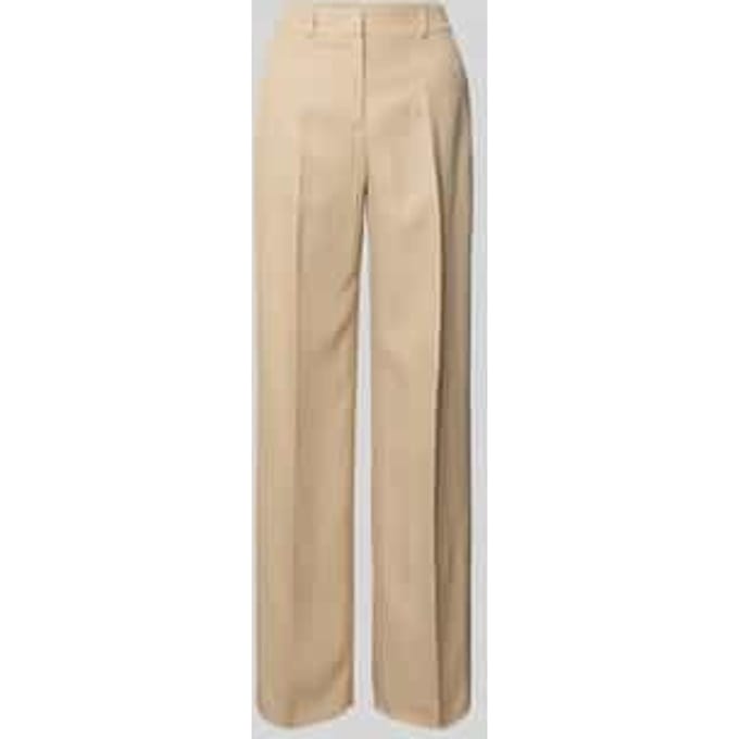 Straight leg broek met persplooien, model 'Catsby'