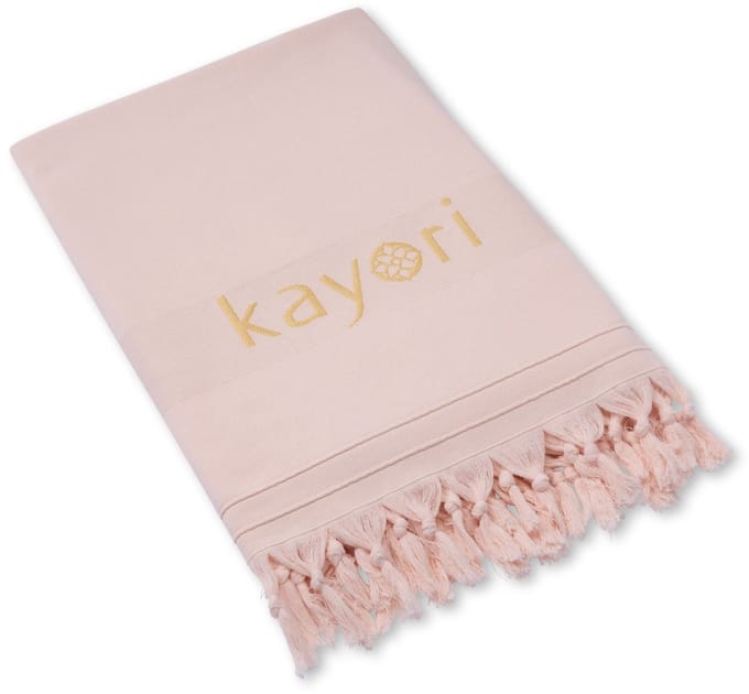 Kayori Somei Hamamdoek - 180x200 - 100% Katoen - Roze