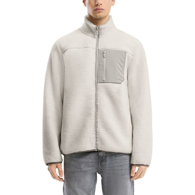 Fleece met borstzak QS
