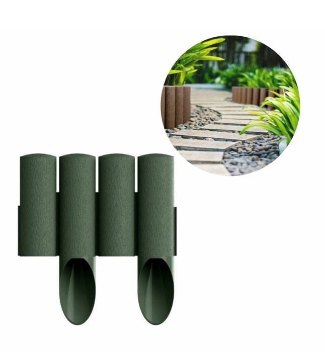 Palisades plastique vert 23x25,5 cm bordures gazon massifs jardin vert