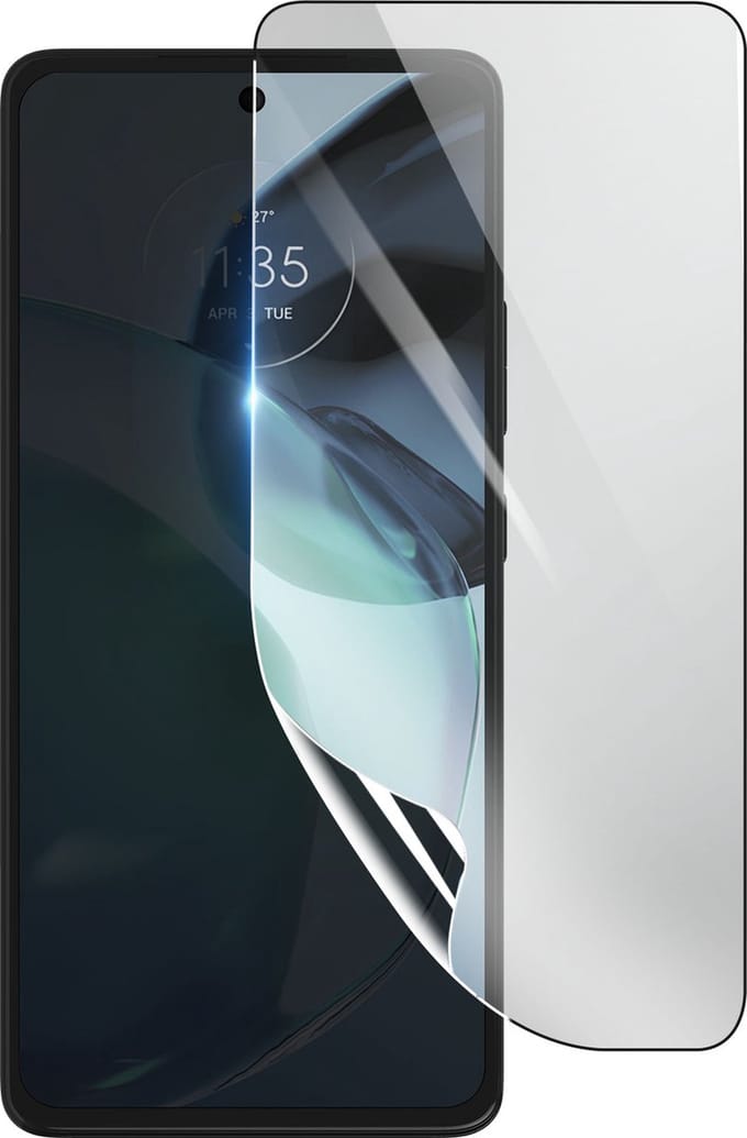 3mk, Geschikt voor Motorola Moto G72, Schokbestendige Hydrogel Screenprotector, Transparant