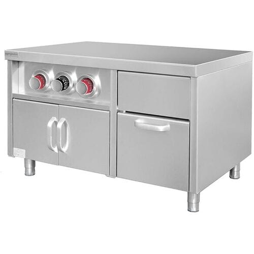 GGM Gastro Unterschrank für Getränkespender mit Becherhaltern & Eiswürfelfach - 1200mm