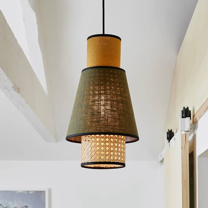 MARKET SET Singapore XS hanglamp kaki/curry