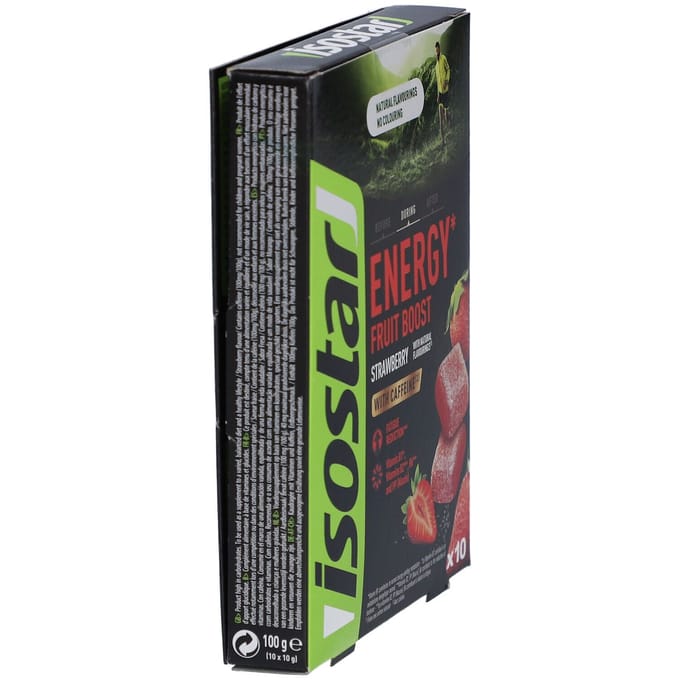 Isostar Energy Fruit Boost Strawberry with Caffeine 10 x 10 g
