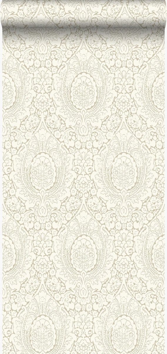 Origin Wallcoverings behang ornamenten glanzend licht beige - 53 cm x 10.05 m - 347329