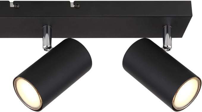 Opbouwspots ROBBY 3-lichts GU10 41cm Zwart
