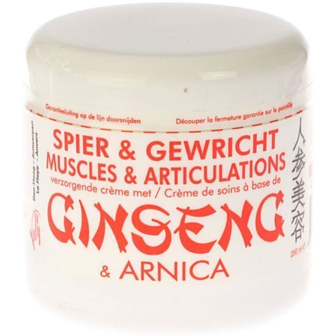 Jia-wei-ginseng Cr Verzorg+arnica Spier-gewr.250ml