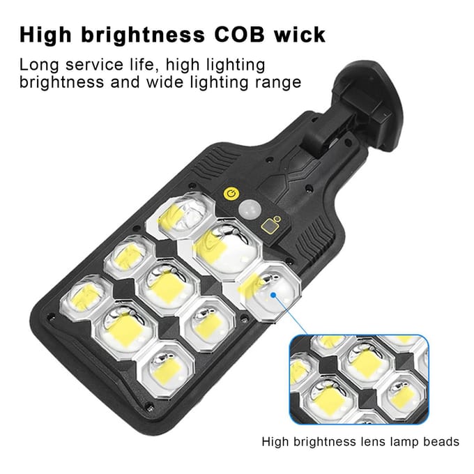 Superheldere Solar Straatverlichting PIR Bewegingssensor Lampen Buitenplaatsverlichting Zonne-energie 1PCS COB