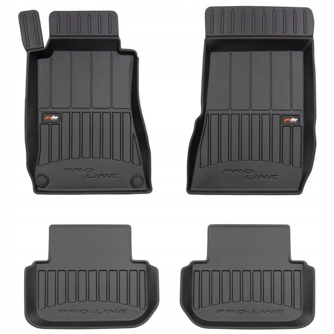 FROGUM 3D Gummimatten Set – Passend für Tesla Model Y (ab 2020) – Hohe 6 cm Kanten – TPE – Geruchlos & Schwarz