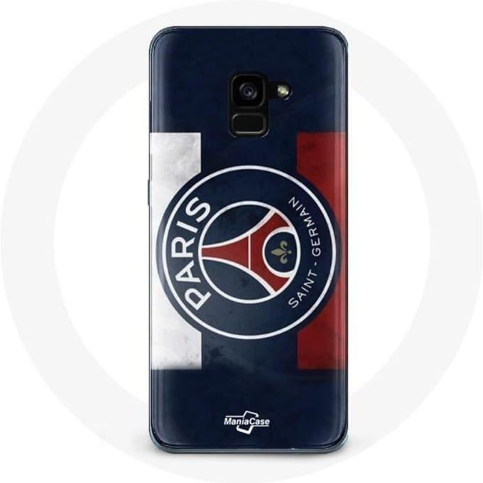 Coque - Paris Saint Germain - Galaxy A8 Plus - Souple - Logo PSG - Protection