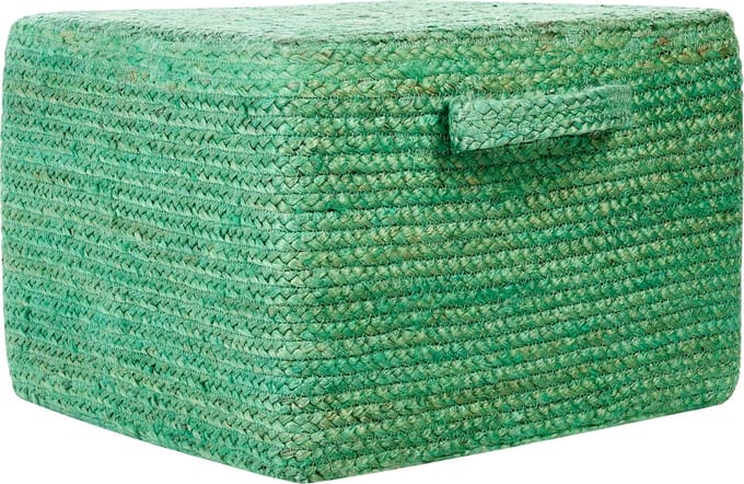 DHADAR - Poef - Groen - Jute