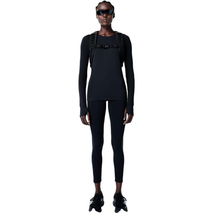 Sweaty Betty Athlete Seamless Workout Long Sleeve Top ZWART - Maat M