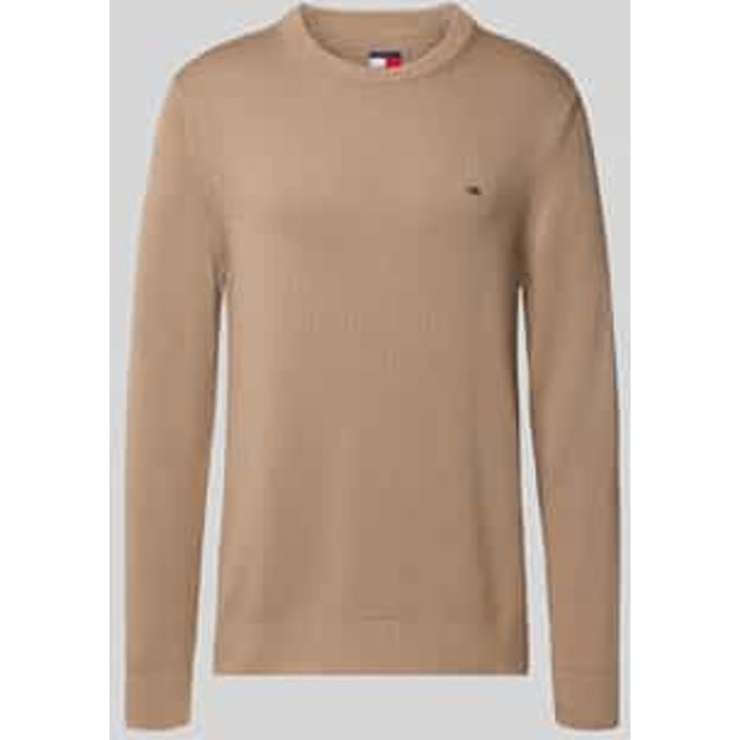 Regular fit gebreide pullover van zuiver katoen