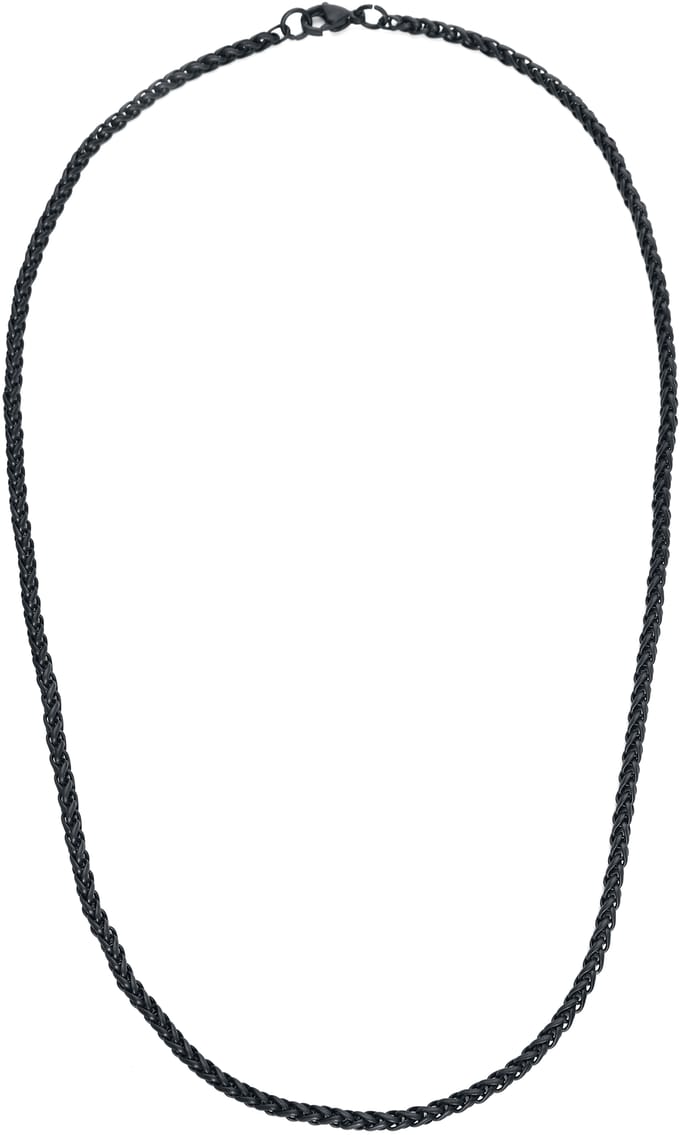 etNox Halsketting - Rock Chain - zwart