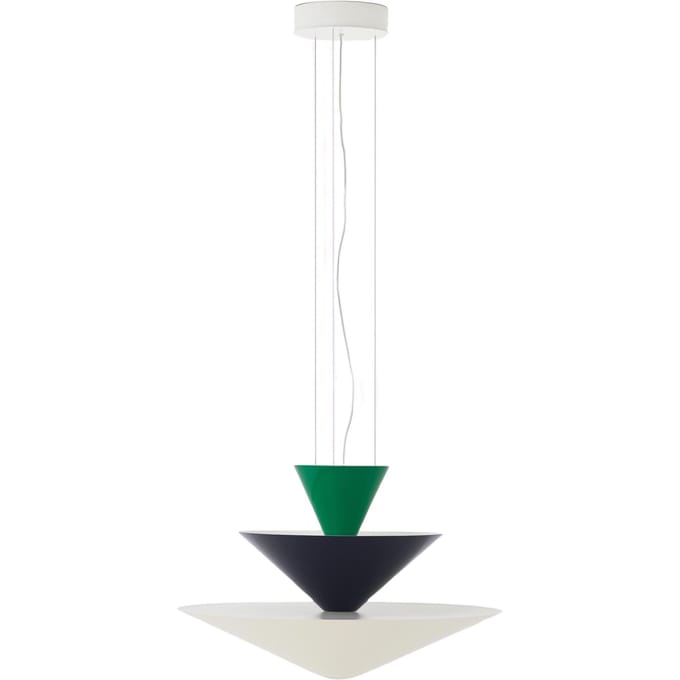 &Tradition Gio LN14 Hanglamp Ø60 Signaalgroen/Diepblauw/Ecru Wit