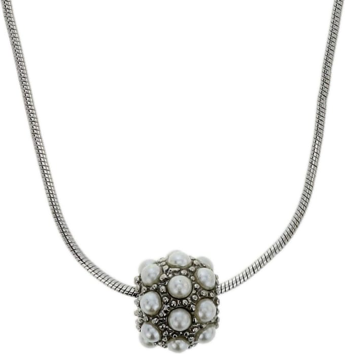Behave Dames ketting zilver kleur minimalistisch