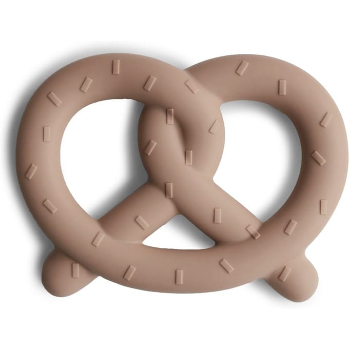 Mushie - Bijtring - Pretzel - Naturel - 3 maanden+