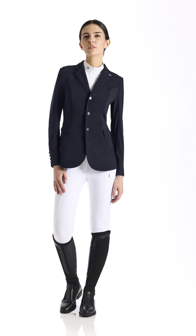 Ego7 SS25 Geribbelde Showjas MV Navy Blauw 40
