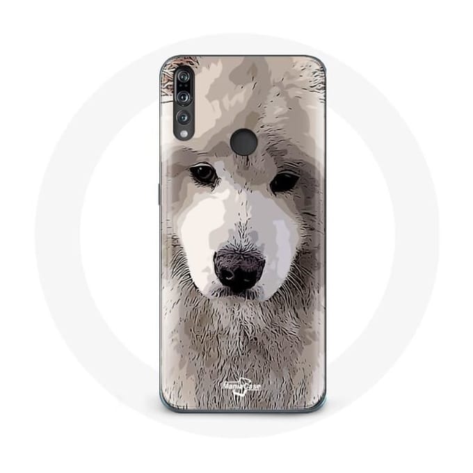 Coque - Huawei - P30 Lite - Gris - Samoyède - Protection Rigide gris