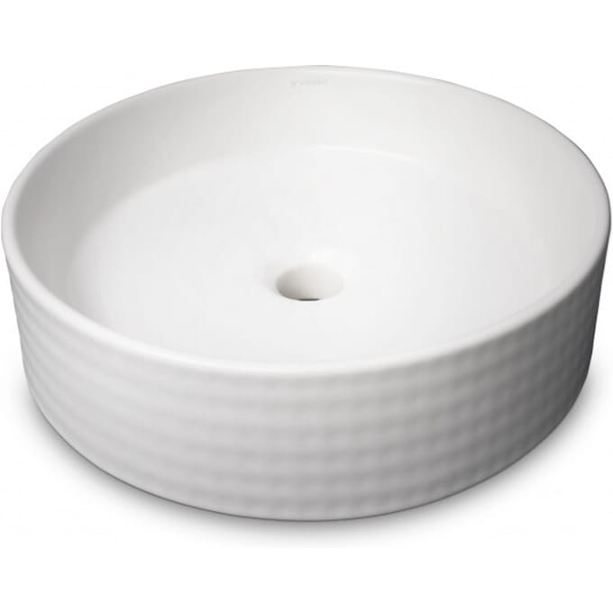 Vtw Living waskom rond mat keramiek opbouwwaskom 40 cm