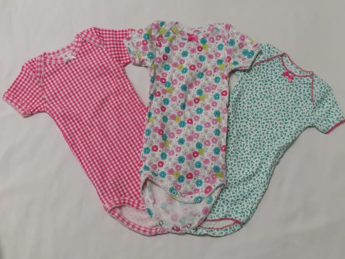 Petit Bateau - 3 Pack - - Body - Rompertje - Meisje - 6maand 67