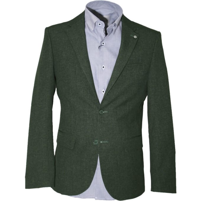 Carter & Davis - Casual colbert - Heren - 58 - Olijf - Polyester - 2628-9432