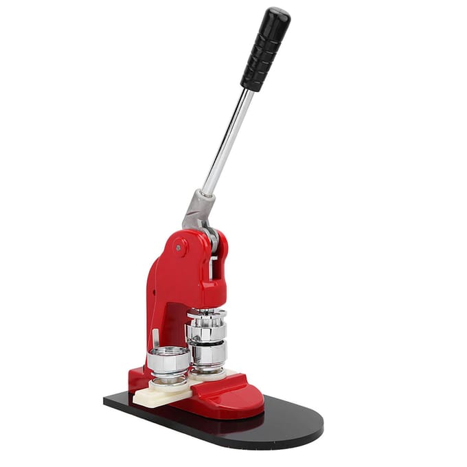 Aluminiumlegering Knopmaker 32mm Badge Knop Maakmachine met Verbruiksartikelen red