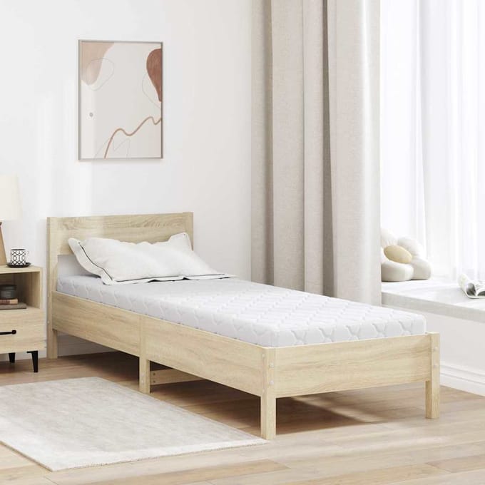 vidaXL - Matras - Wit - 80 - x - 200 - cm - Jacquard - stof