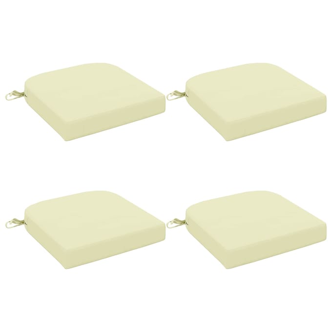 vidaXL - 4-delige - zitkussens - SOEST - 4 - pcs - 100% - Polyester - Crèmekleurig