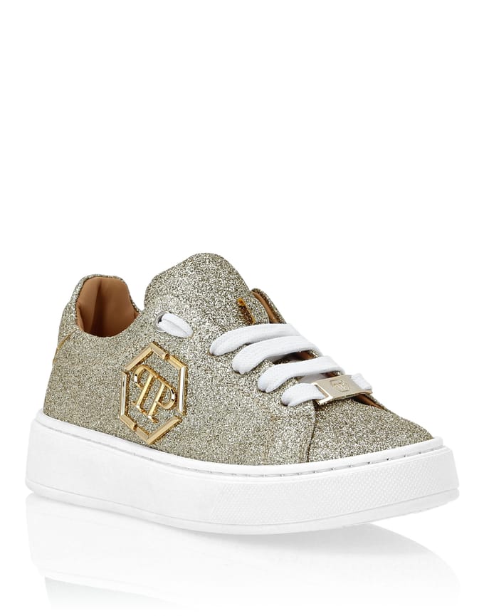 Glitter Lo-Top Sneakers Hexagon