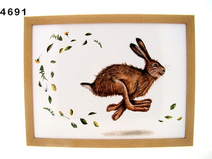 Leonardo Collection schootkussen haas, 44 x 34 x 8 cm