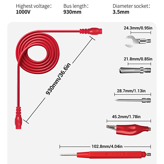 Jeu de fils de Test numériques multifonctionnels, 16 pièces, pointes Super tranchantes, lignes de Test en Silicone, Test électronique