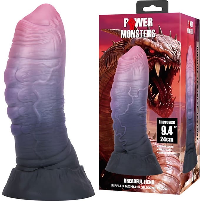 Power Monsters - Dreadful Fiend - Monster Dildo - 24 cm - Multicolour