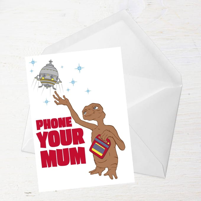 E.T. Phone Your Mum Greetings Card - Giant Card