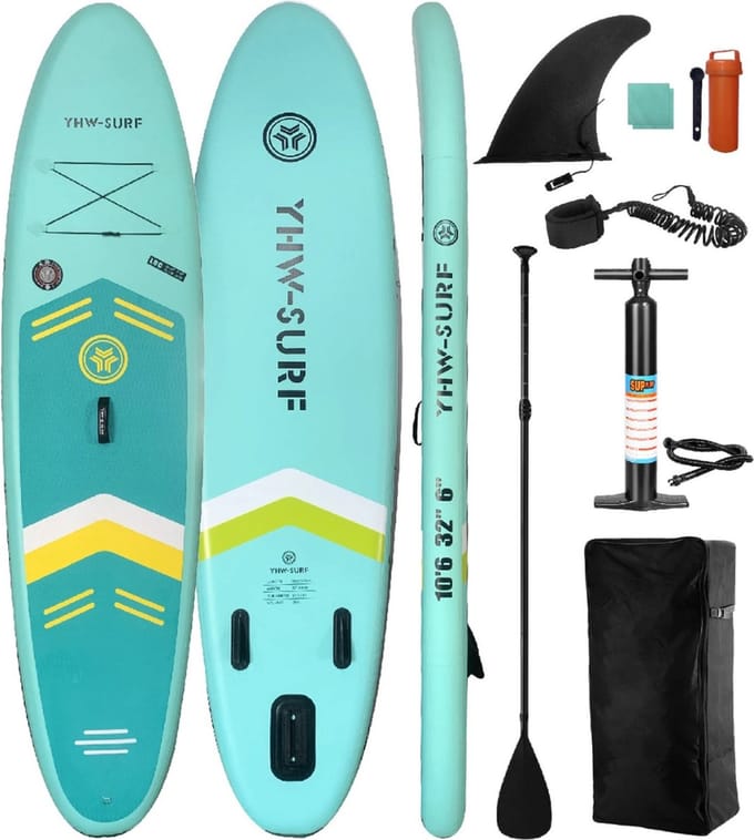 Livano Sup Board - Opblaasbaar - Supboard - Sup Boards - Paddle - Kayak - 320cm - Groen
