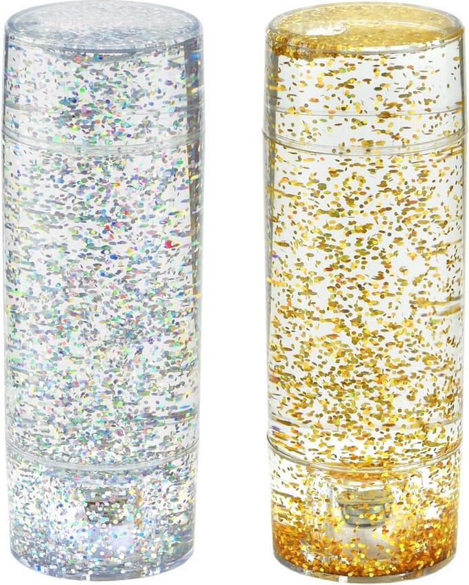 Glitterbuis - Goud en zilver - Shake & Shine - set van 2