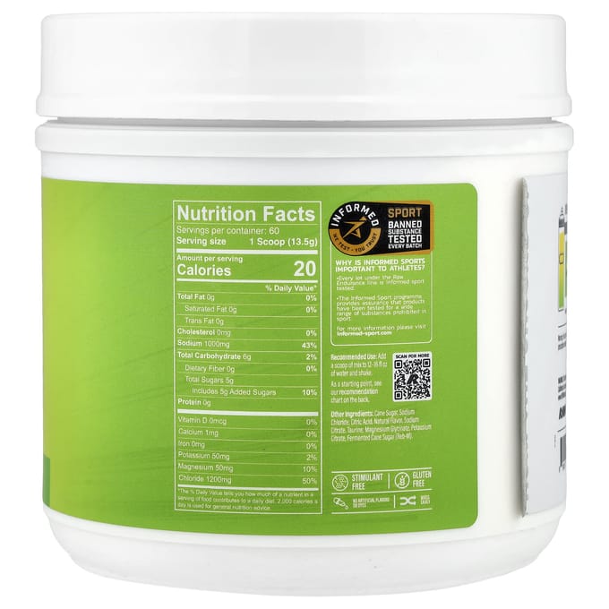 Raw Nutrition, Replenish, Citroen Limoen, 810g (28,57 oz)