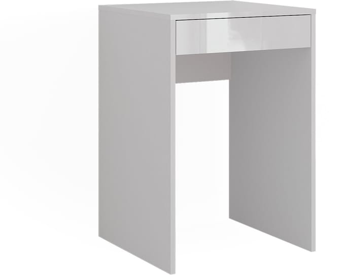 Vicco Sherry Kaptafel – 51.4 cm Wit/wit hoogglans