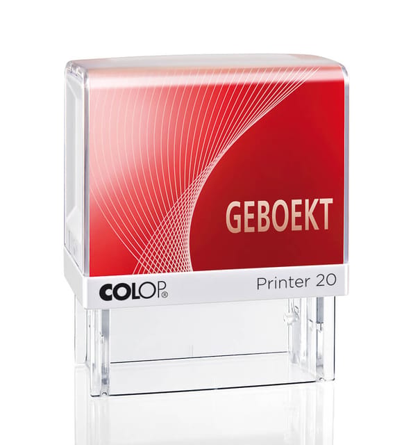 Colop formulestempel Printer tekst: GEBOEKT
