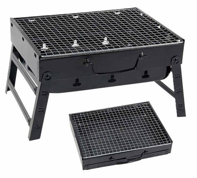 Ceruzo Opvouwbare Barbecue - 35x27 cm -Draagbare Houtskool Grill – Compact-Lichtgewicht