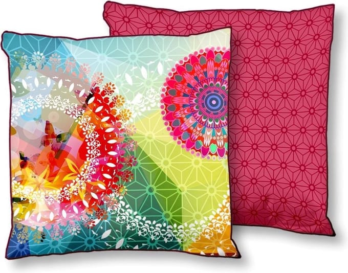 HIP Mandala nr.5597 - Sierkussen - 48x48 cm - Multi