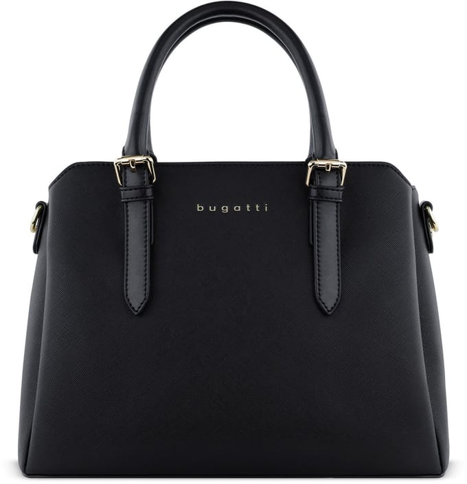 bugatti handtas schoudertas Ella Hand Bag Black Saffiano zwart